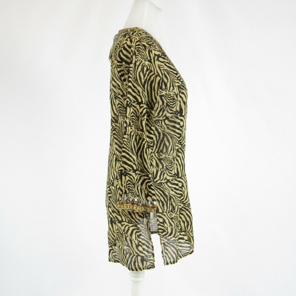Barbara Gerwit Black Beige Blouse S View 5